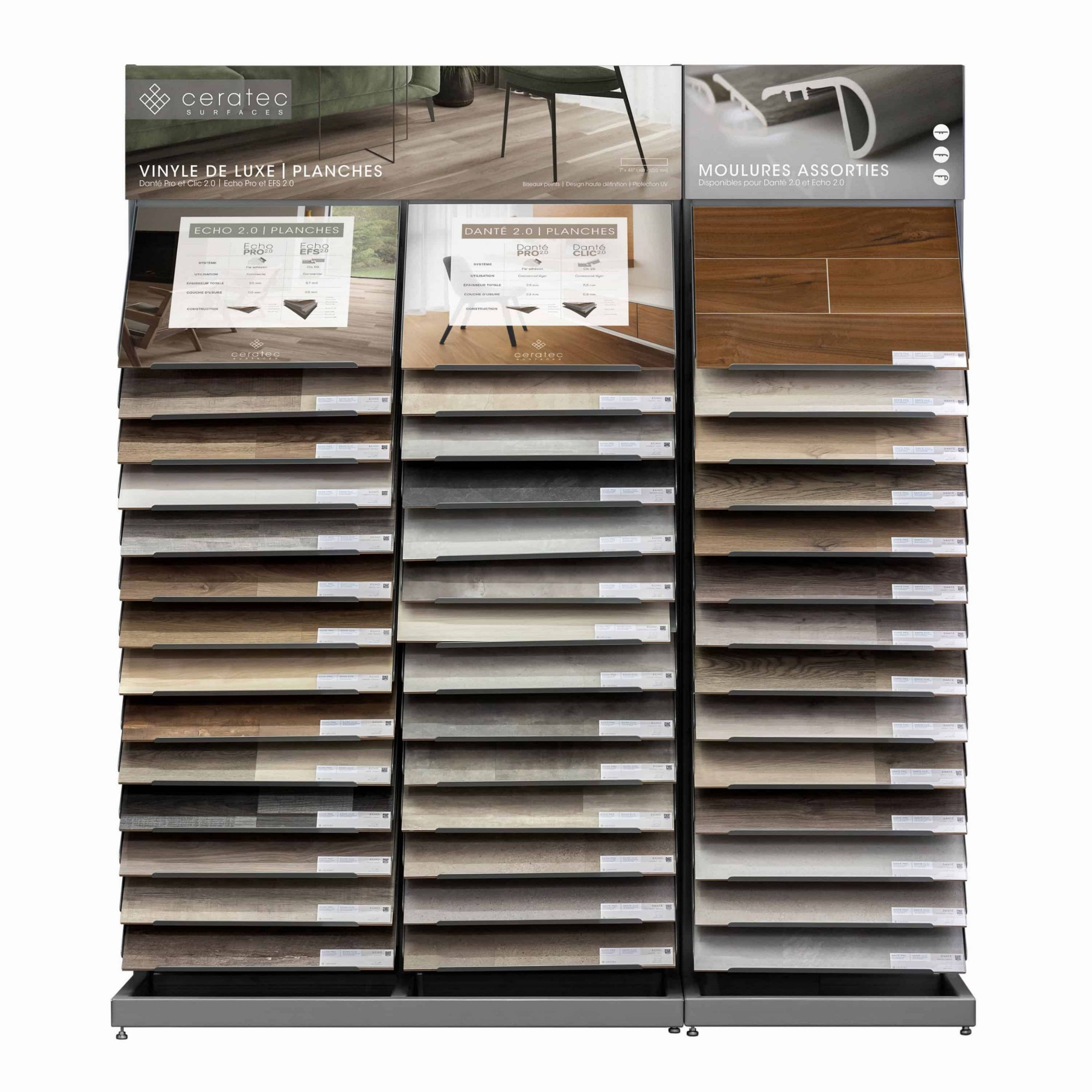 Présentoir Elemento LVT de planches | LVP