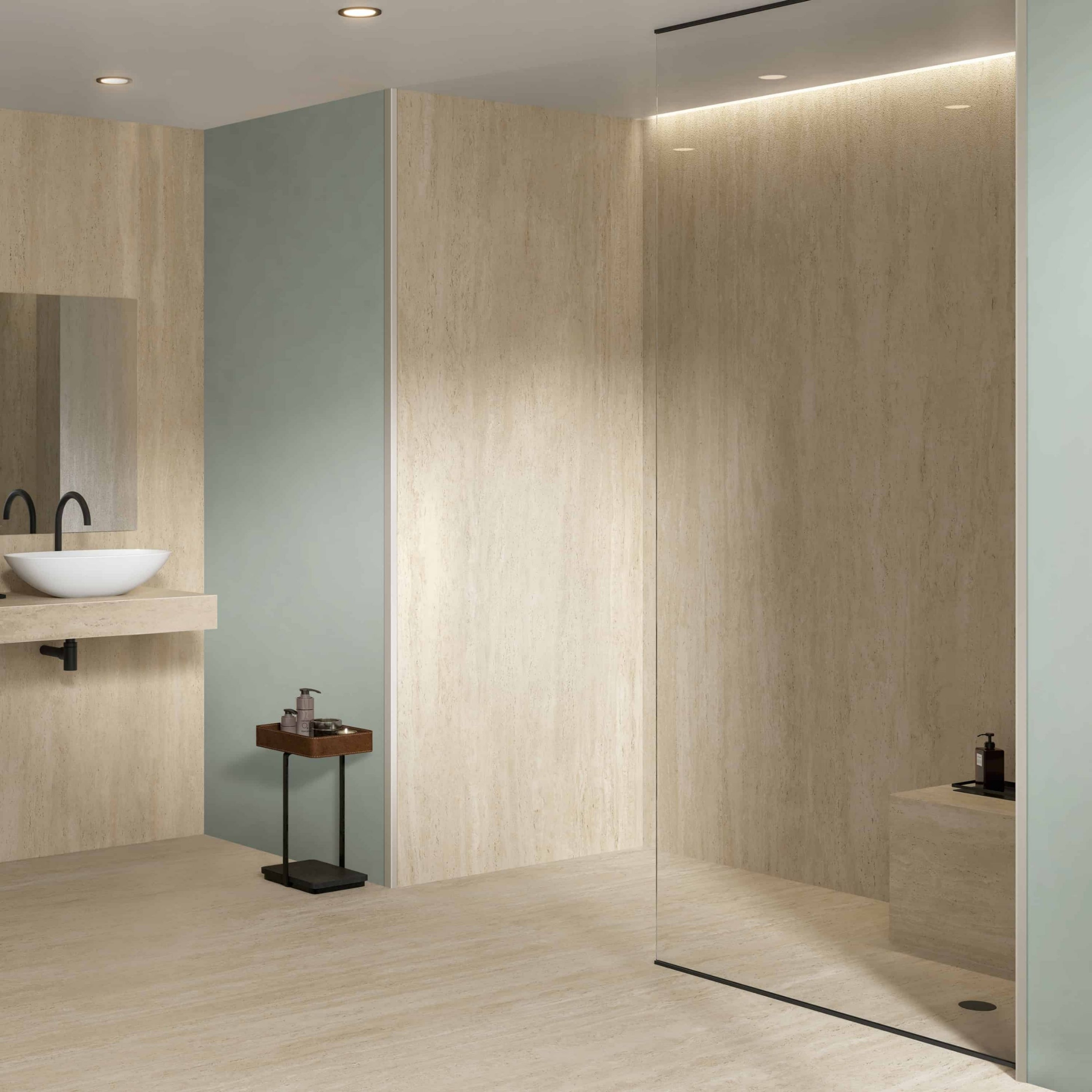 Ceratec. Marvel Travertine Porcelain Tile Collection | Ceratec Surfaces