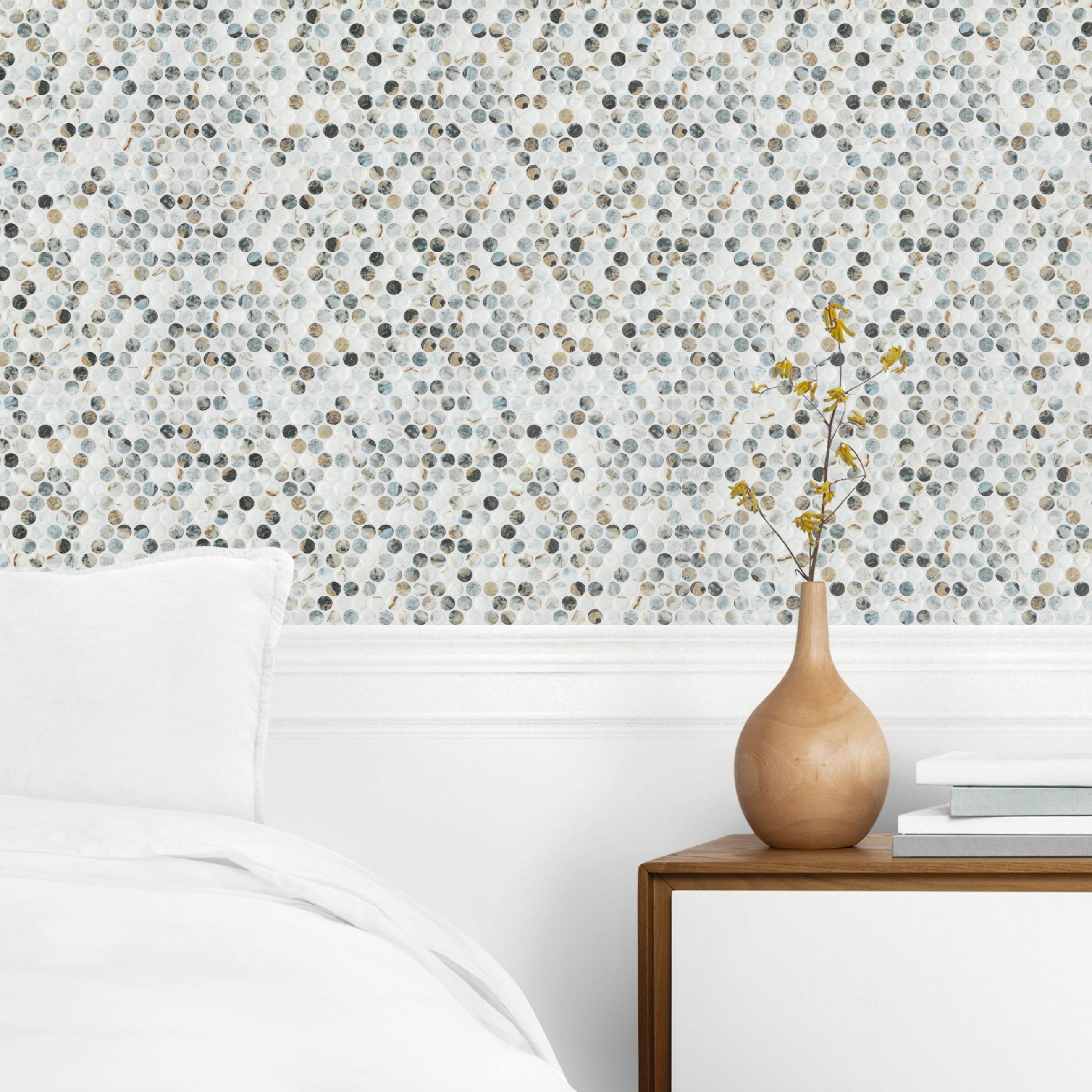 Perlas | Abuhna | 0.75" Penny | Mat