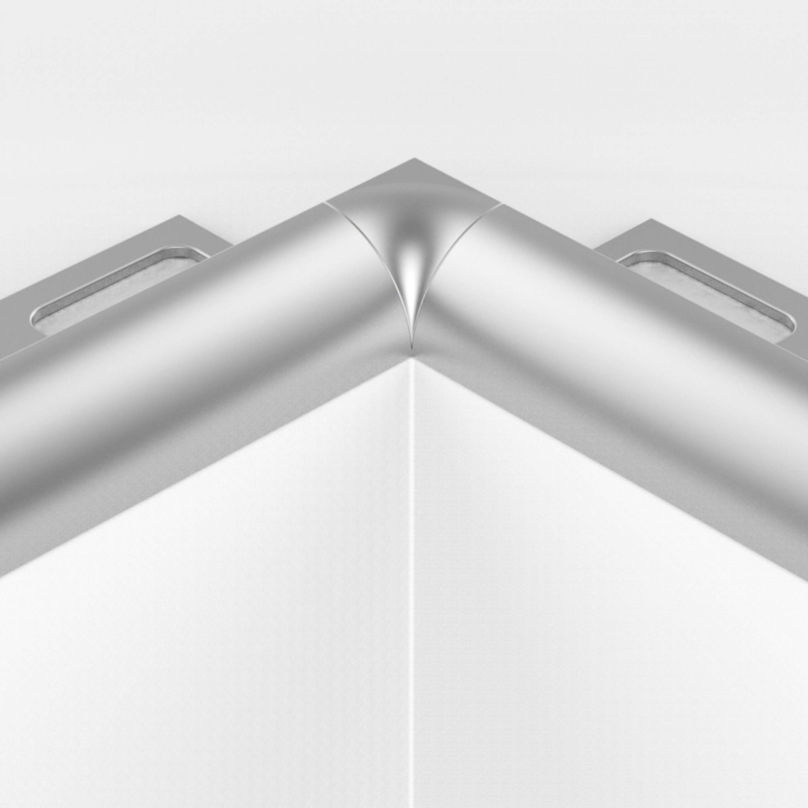 PROTRIM Rounded Inside Corner | Silver Satin | 8 mm