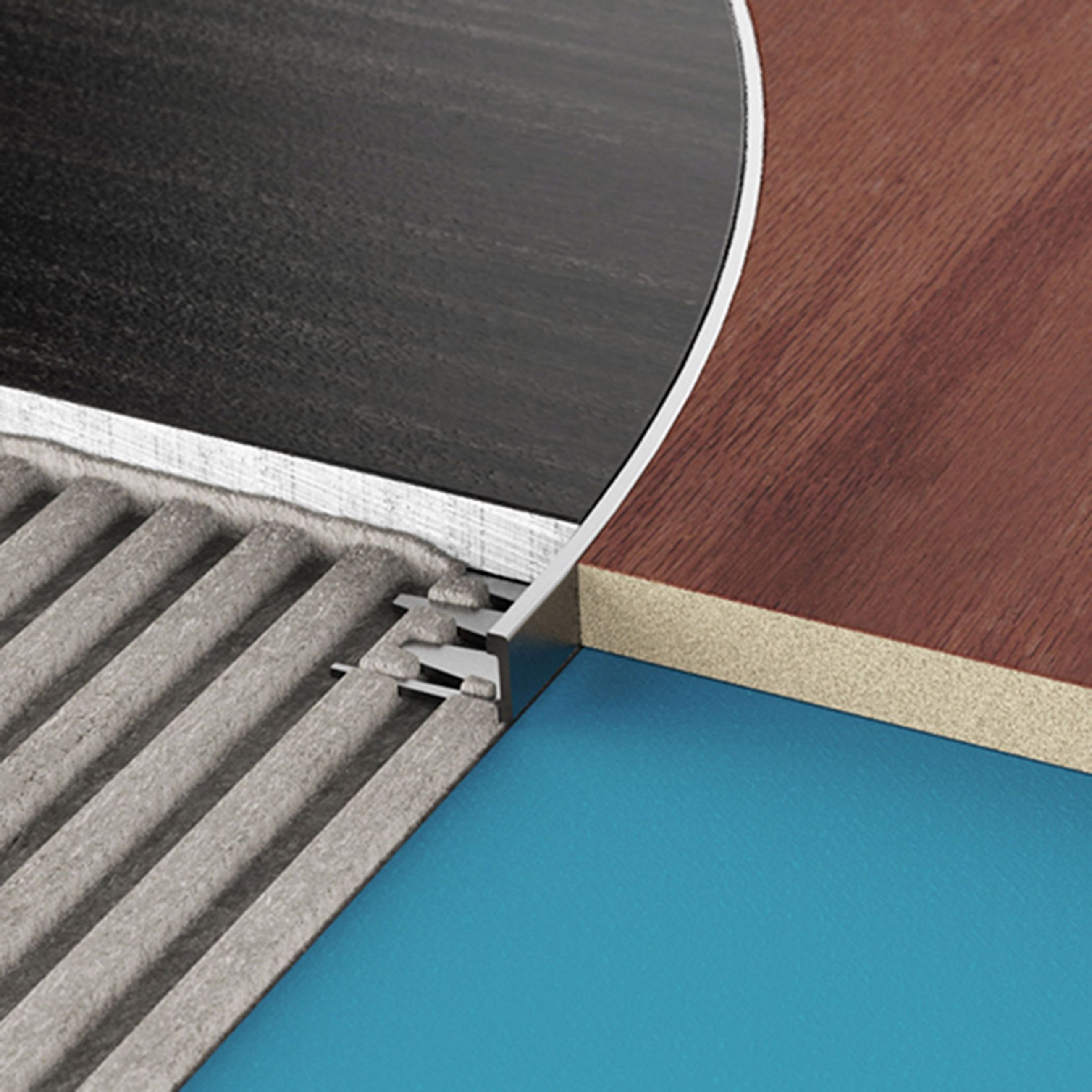 PROANGLE FLEX L-Shaped | Silver Satin | 8 mm