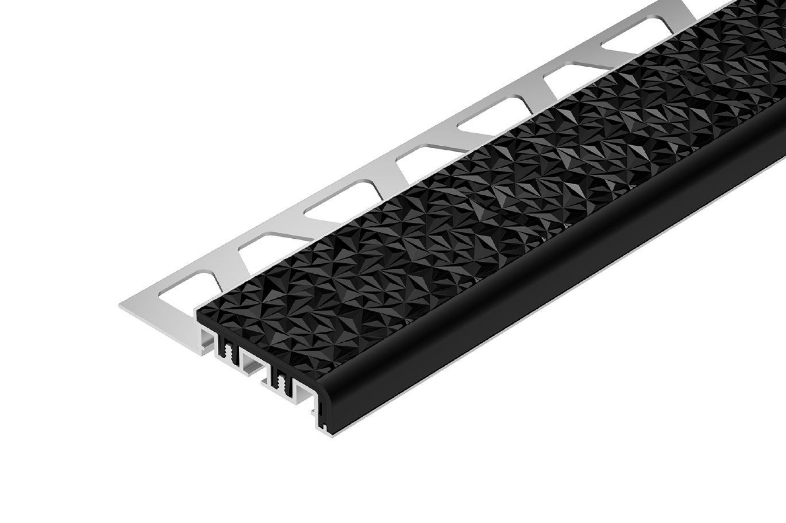 Schluter Trep-V 42 1/2" Noir 10' TVL42GS125/300