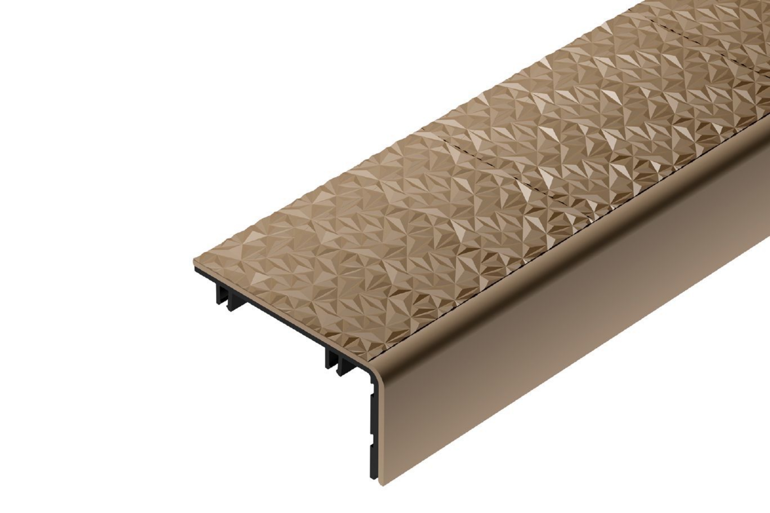 Schluter Trep-V 60 Insert Beige Clair 6' 7" TVL60HB/200