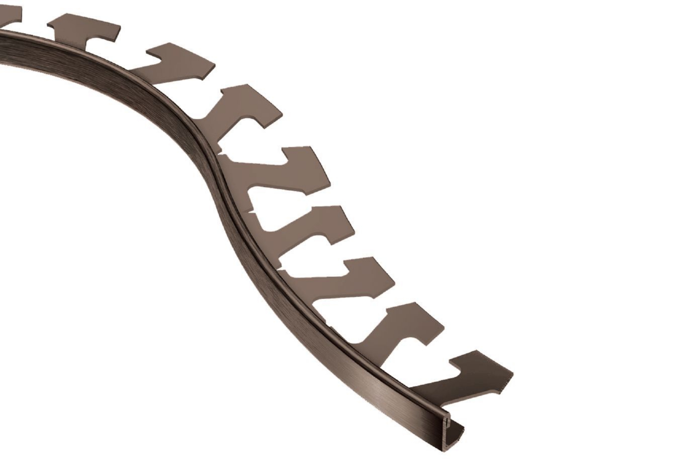 Schluter Schiene-Radius Profilé 3/8" Alum Bronze Antq 10' R/A100ABGB/300