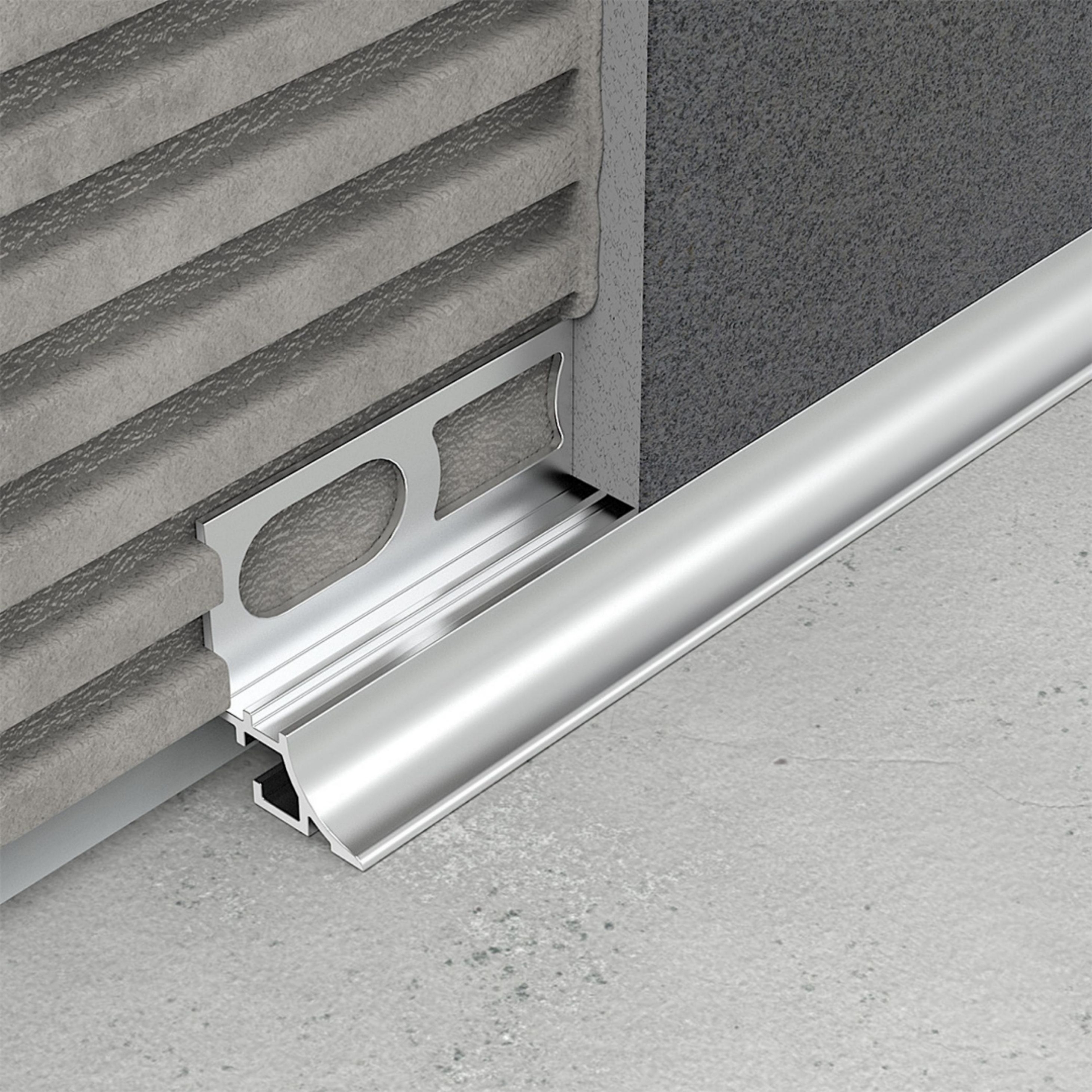 PROROUND Flush Cove-Shaped | Satin Silver | 10 mm