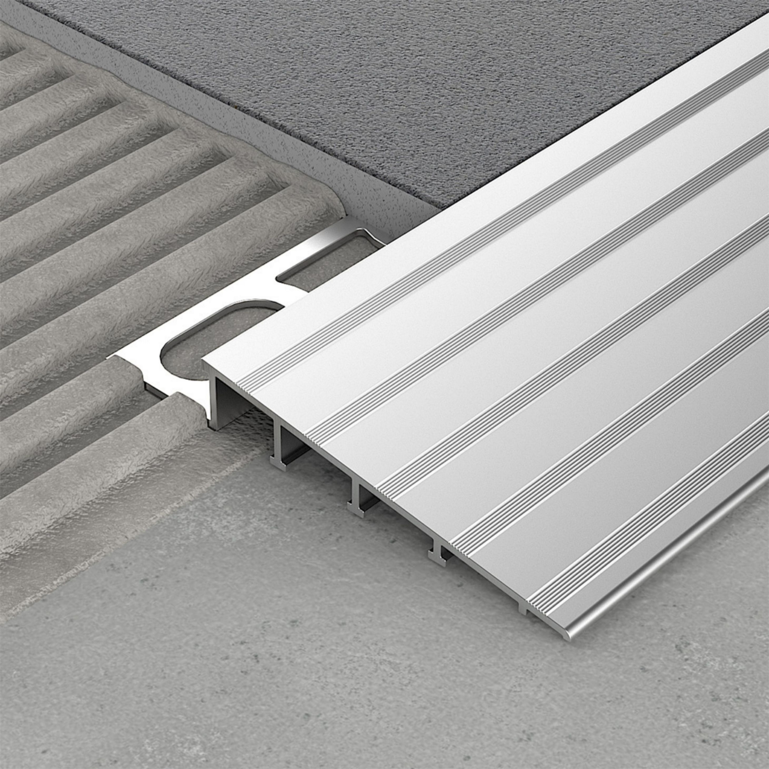 PRONIVEL Ramp Transition | Satin Silver | 10 mm