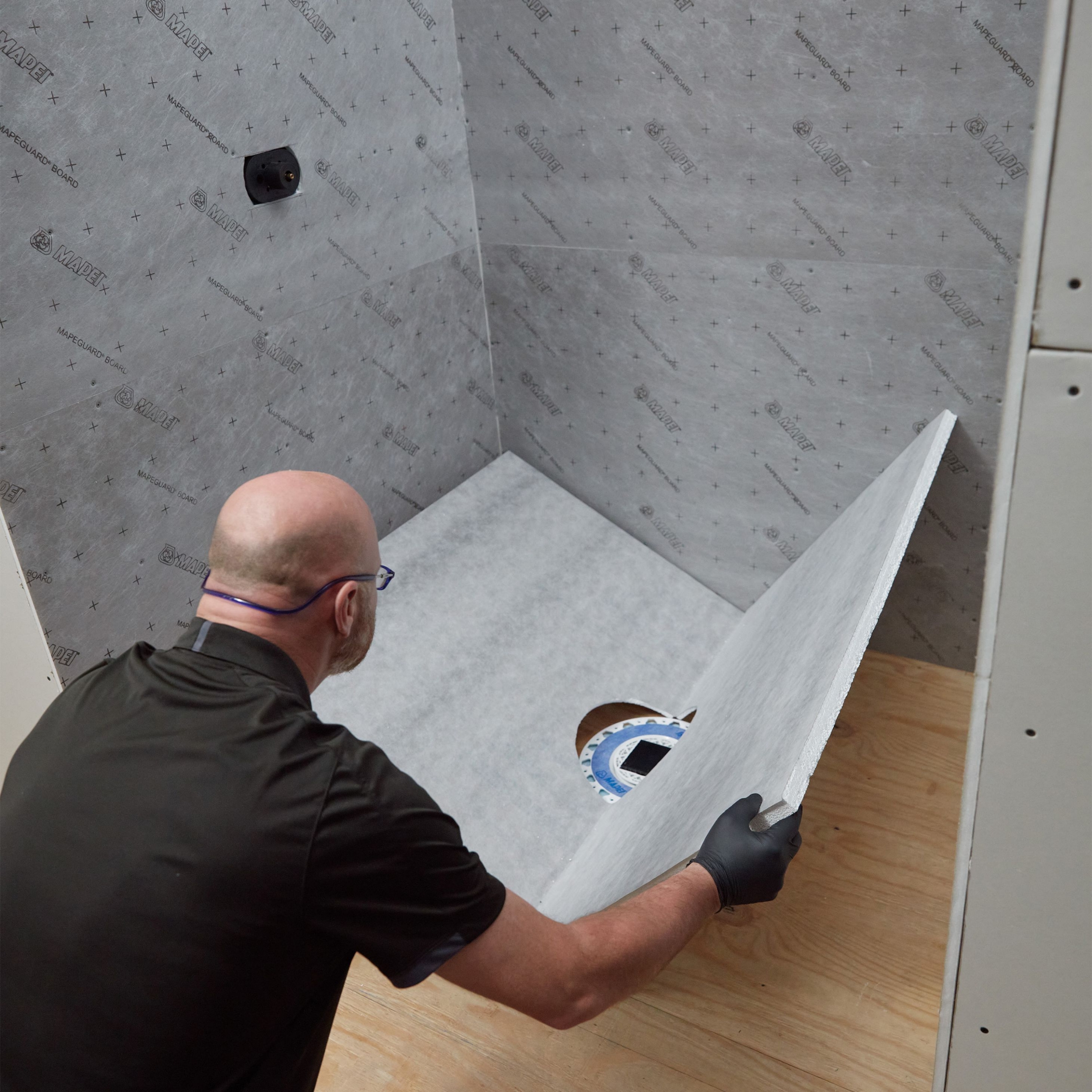 Mapeguard Pre-Formed Shower Tray | 38" x 38"